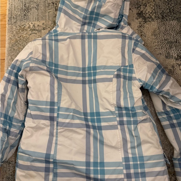 Roxy Ski Coat | Blue and White Plaid - Picture 8 of 8